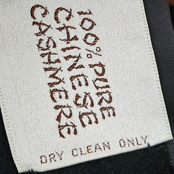 DONATED: Denise Originals Black Women's Coat -100% Pure Chinese Cashmere - Picture 15 of 16